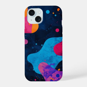 iPhone-Hülle _ Abstrakter Neon-Splatter iPhone 15 Hülle