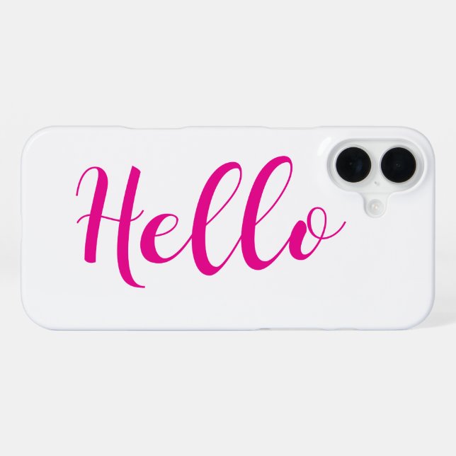 iPhone-Hülle - Hallo iPhone Hülle (Rückseite (Horizontal))