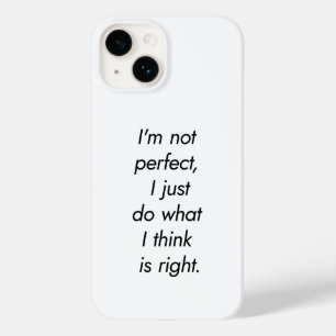 iPhone-Hülle 'Ich bin nicht perfekt' Case-Mate iPhone 14 Hülle