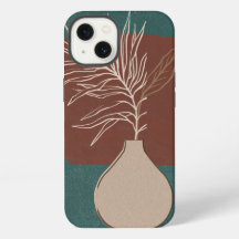 iPhone-Hülle in grünen und braunen Farben 