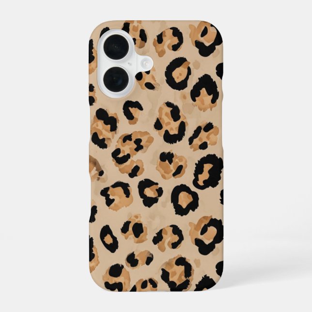 iPhone-Hülle "Leopardenprint" iPhone 16 Hülle (Rückseite)
