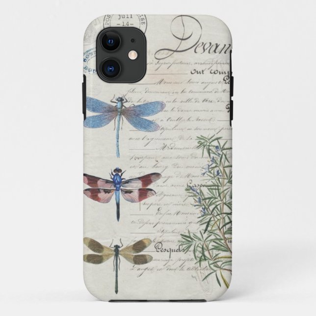 iPhone-Hülle - Libellen-Design Case-Mate iPhone Hülle (Rückseite)