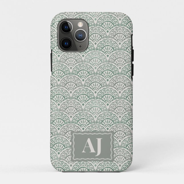 iPhone-Hülle mit Anfangsbuchstaben und gewellten O Case-Mate iPhone Hülle (Rückseite)