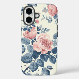 iPhone-Hülle mit Blumen. iPhone 16 Hülle