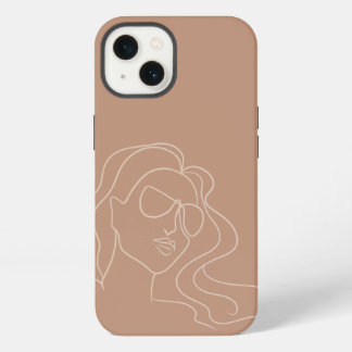 iPhone-Hülle mit Frau in Linienkunst iPhone 13 Hülle