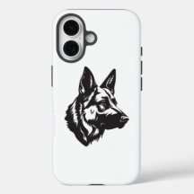 iPhone-Hülle mit Gesicht eines Deutschen Schäferhu