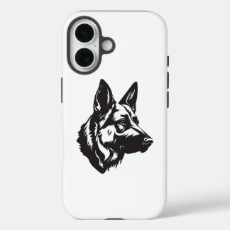 iPhone-Hülle mit Gesicht eines Deutschen Schäferhu iPhone 16 Hülle