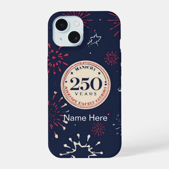 iPhone-Hülle - Personalisierter Name Custom 250. iPhone 15 Hülle (Rückseite)