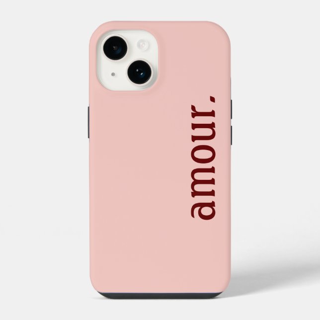 iPhone-Hülle rosa "Liebe." iPhone Hülle (Rückseite)
