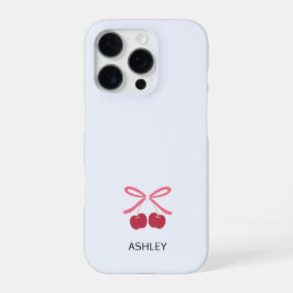iPhone-Hülle | Süßer Kirsch-Schleifen-Cover iPhone 16 Pro Hülle