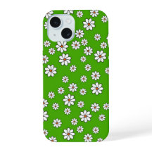 Iphone-Hülle weiße Blumen auf grünem Teppich