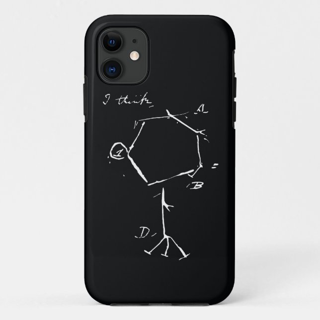 IPhone Ich-denken Case-Mate iPhone Hülle (Rückseite)