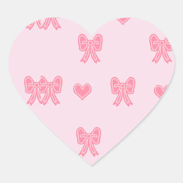 iPhone / iPad case Cute Pink Bows and Hearts Coque Herz-Aufkleber