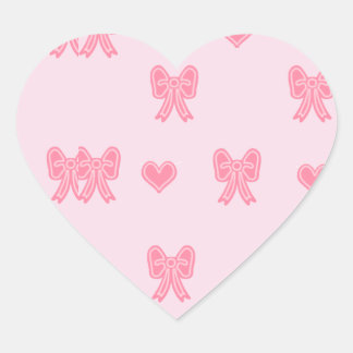 iPhone / iPad case Cute Pink Bows and Hearts Coque Herz-Aufkleber
