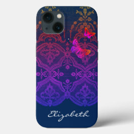 iPhone / iPad case DIY NAME ANTIQUE LACE IN GREY