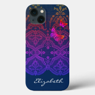 iPhone / iPad case DIY NAME ANTIQUE LACE IN GREY