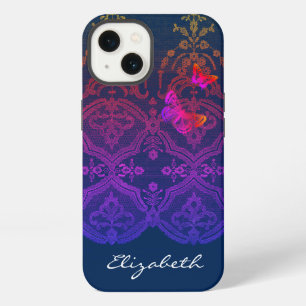 iPhone / iPad case DIY NAME ANTIQUE LACE IN GREY 13 Hülle