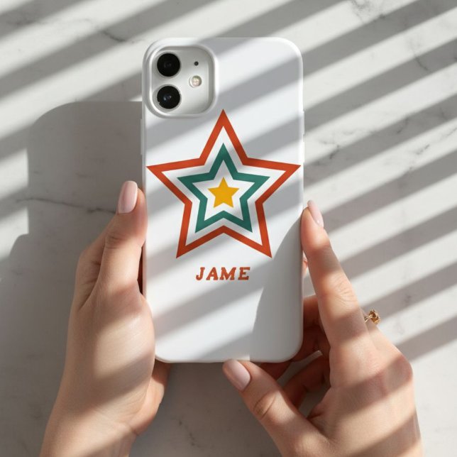 iPhone/iPad Case with Boho Groove Star and Custom  (Von Creator hochgeladen)