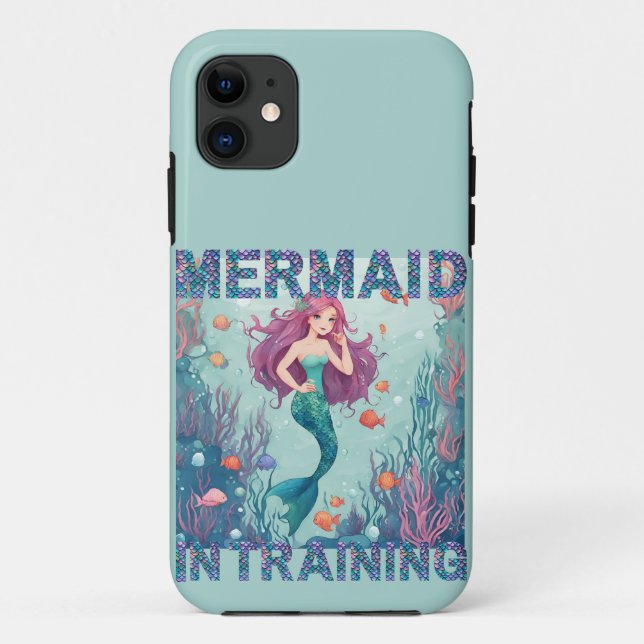 iPhone / iPad Fall Mermaid in Training Case-Mate iPhone Hülle (Rückseite)