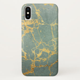 iPhone/iPad-Gehäuse aus blau und goldfarbenem Marm Case-Mate iPhone Hülle
