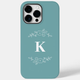 iPhone/iPad-Gehäuse aus weißem Blumen-Monogramm Case-Mate iPhone 14 Pro Max Hülle