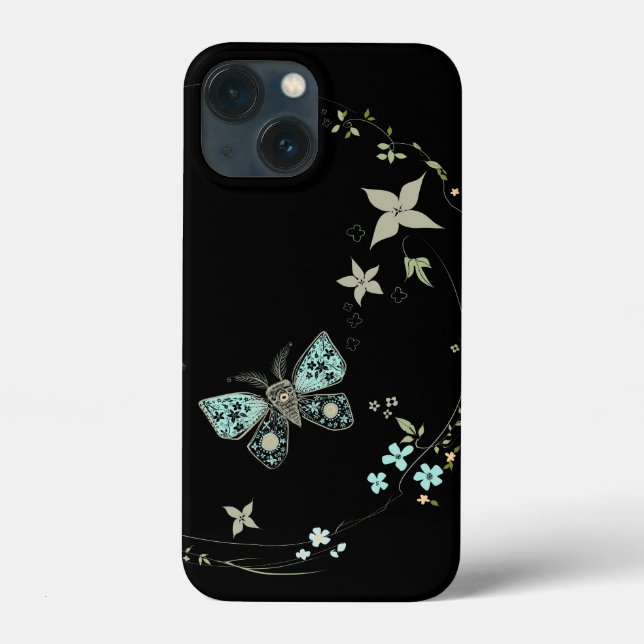 iPhone / iPad Gehäuse Black Velvet Moth Case-Mate iPhone Hülle (Rückseite)