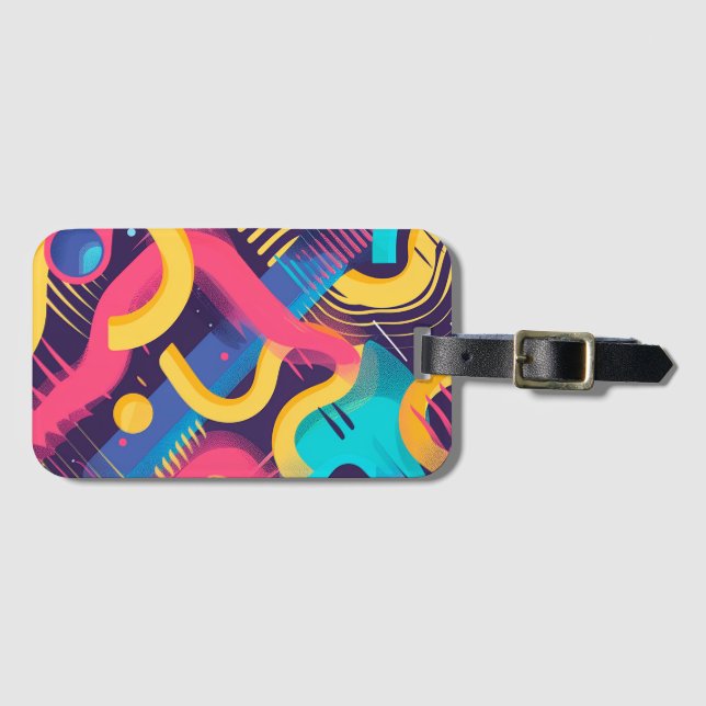 iPhone/iPad-Gehäuse der 80er Jahre Gepäckanhänger (Vorderseite (Horizontal))