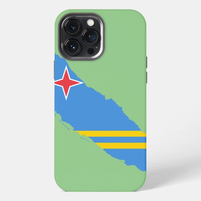 iPhone/iPad-Gehäuse der Aruba-Flagge iPhone Hülle (Rückseite)