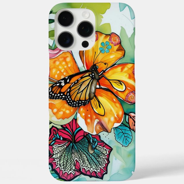 iPhone / iPad Gehäuse florale Aquarell Case-Mate iPhone Hülle (Rückseite)