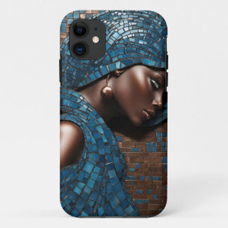 iPhone / iPad Gehäuse Frau Mosiac Copper Blue Case-Mate iPhone Hülle