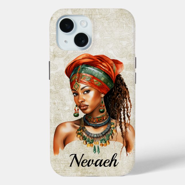 iPhone/iPad-Gehäuse für afrikanische Frauen Case-Mate iPhone Hülle (Rückseite)