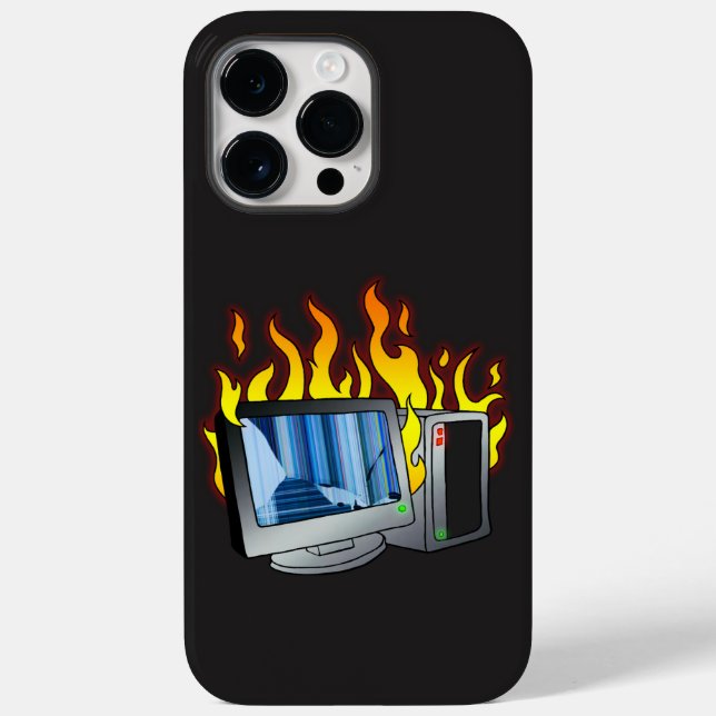 iPhone/iPad-Gehäuse für Computer mit Feuer Case-Mate iPhone Hülle (Rückseite)