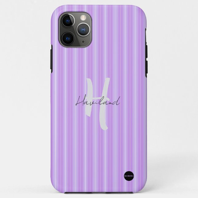 iPhone / iPad Gehäuse Lavendel Lila Stripe Case-Mate iPhone Hülle (Rückseite)