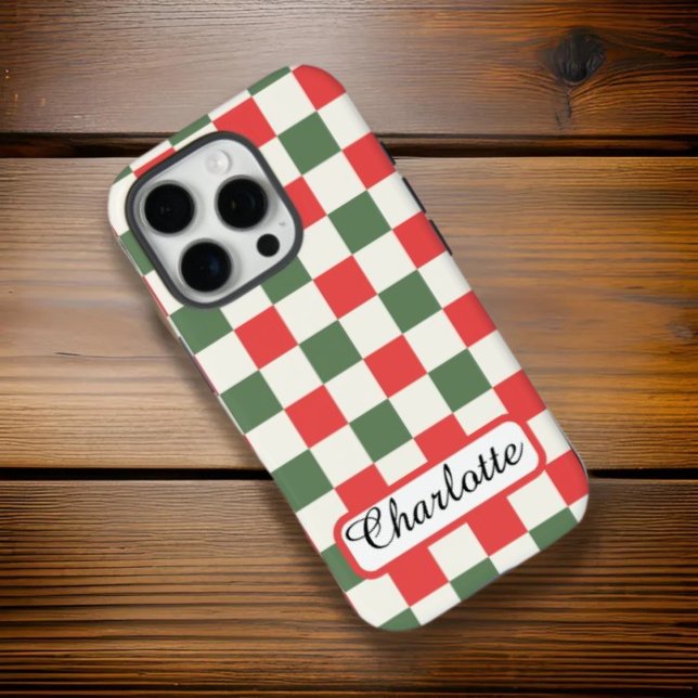 iPhone/iPad-Gehäuse mit personalisierter Checkerbo Case-Mate iPhone Hülle (Von Creator hochgeladen)