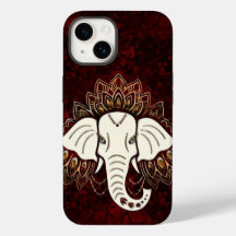 iPhone/iPad-Gehäuse mit weißem Elephant