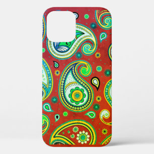 iPhone / iPad Gehäuse Paisley Red und Green Case-Mate iPhone Hülle
