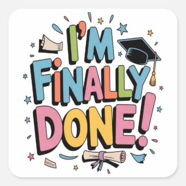 iPhone/iPad-Gehäuse Quadratischer Aufkleber (Vorderseite)