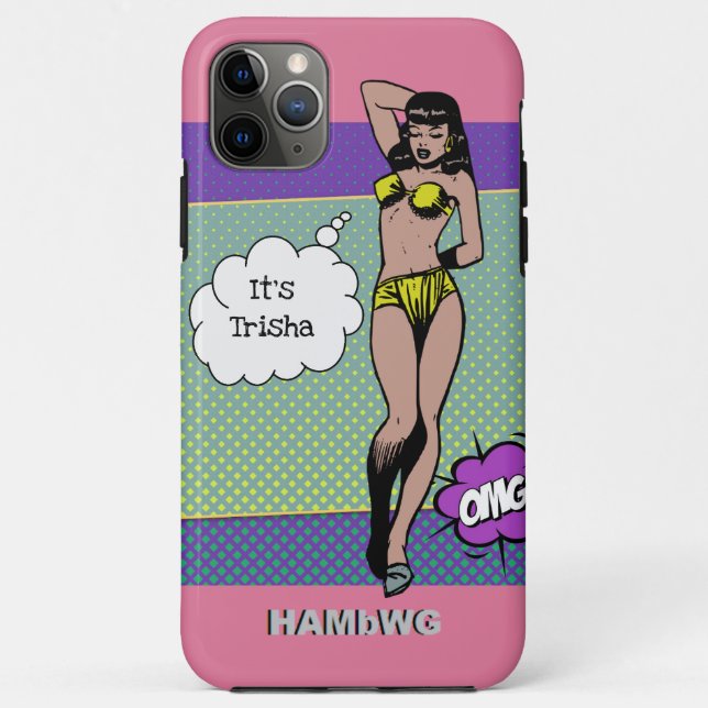 iPhone / iPad Gehäuse Rockabilly Babe HAMbWG Case-Mate iPhone Hülle (Rückseite)