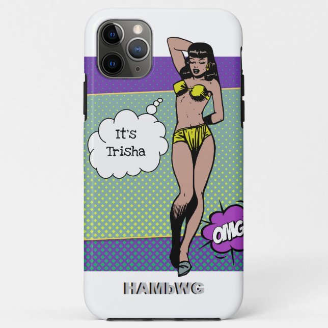 iPhone / iPad Gehäuse Rockabilly Babe HAMbWG Case-Mate iPhone Hülle (Rückseite)