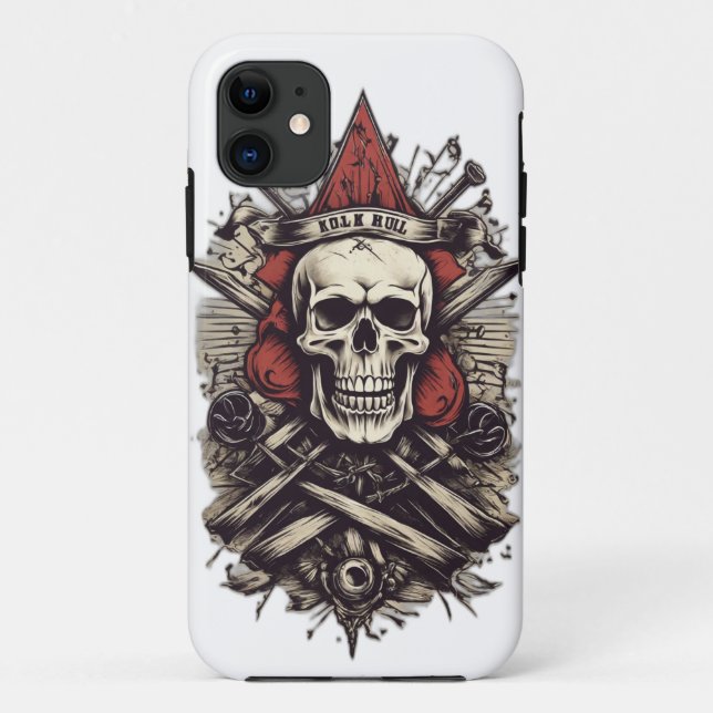 iPhone / iPad Gehäuse : Skull und Knochen-Design Case-Mate iPhone Hülle (Rückseite)