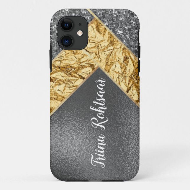 iPhone/iPad Gehäuse Sparkling Glitzer Silver Case-Mate iPhone Hülle (Rückseite)