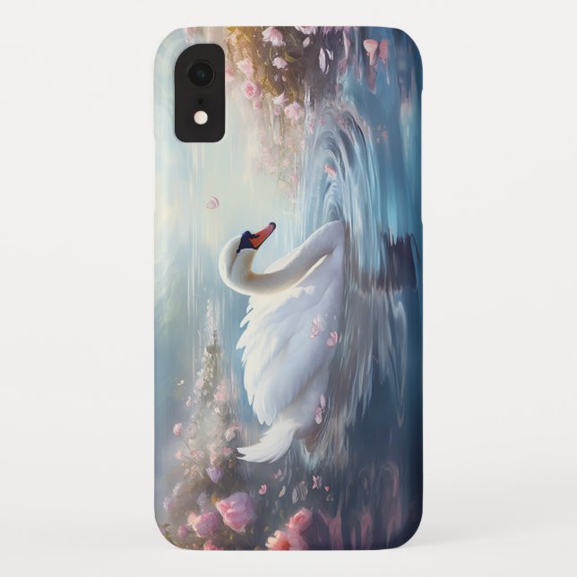 iPhone/iPad-Gehäuse von White Swan Case-Mate iPhone Hülle (Rückseite)