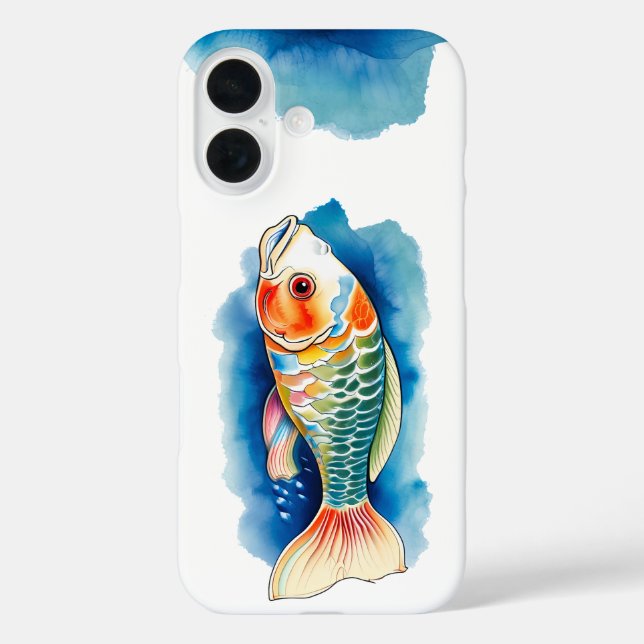 iPhone / iPad Gehäuse - Wasserfarben Serie: Koi Fi Case-Mate iPhone Hülle (Rückseite)