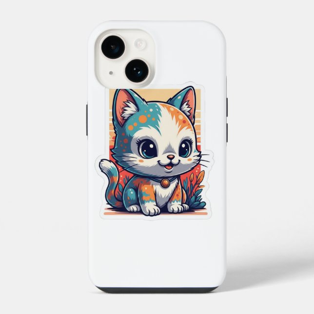 iPhone/iPad-Gehäusekatze iPhone Hülle (Rückseite)