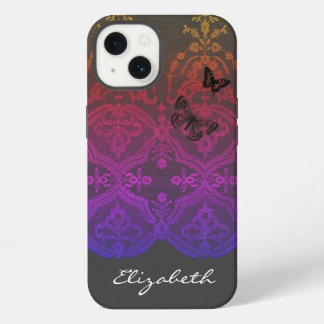 iPhone / iPad Hülle DIY NAME ANTIQUE LACE IN GRAU iPhone 13 Hülle