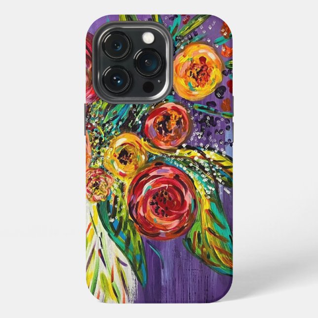 iPhone-/iPad-Hülle mit Blumendetail iPhone Hülle (Hinten)