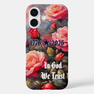 iPhone-/iPad-Hülle „Rosa Rosen zum 250. Geburtstag iPhone 16 Hülle