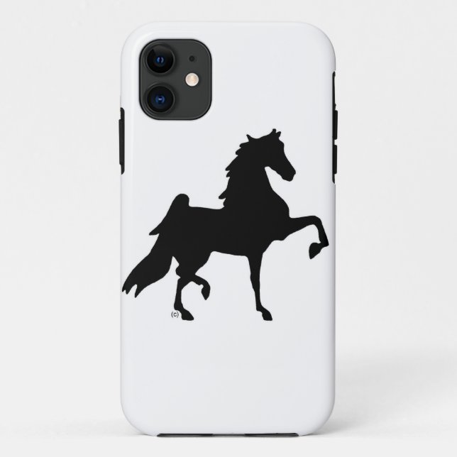 Iphone kaum dort Fall/Saddlebred Silhouette Case-Mate iPhone Hülle (Rückseite)
