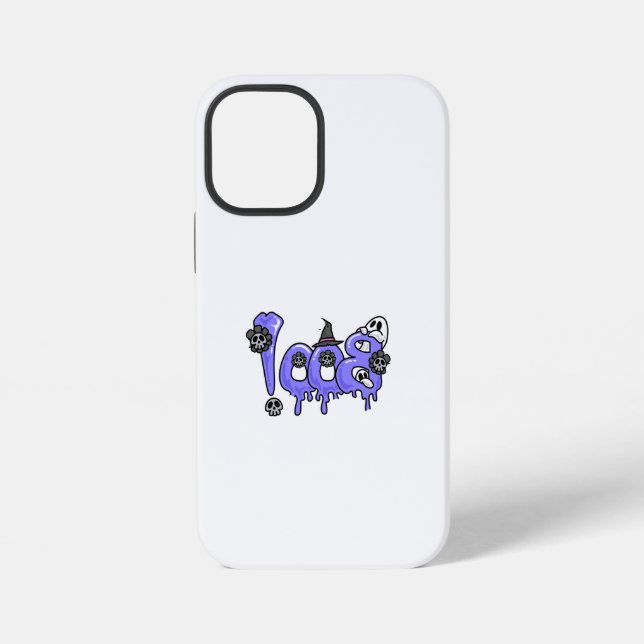 iPhone mit einem klaren "BOO!"-Design  Hülle (Rückseite)