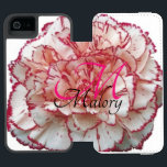 iPhone mit rosa und weißer Blume 6 digitale Brieft Incipio Watson™ iPhone 5 Geldbörsen Hülle<br><div class="desc">Rosa und weiße Blume Monogram iPhone Wallet Case mit Ihrem Namen darauf!</div>